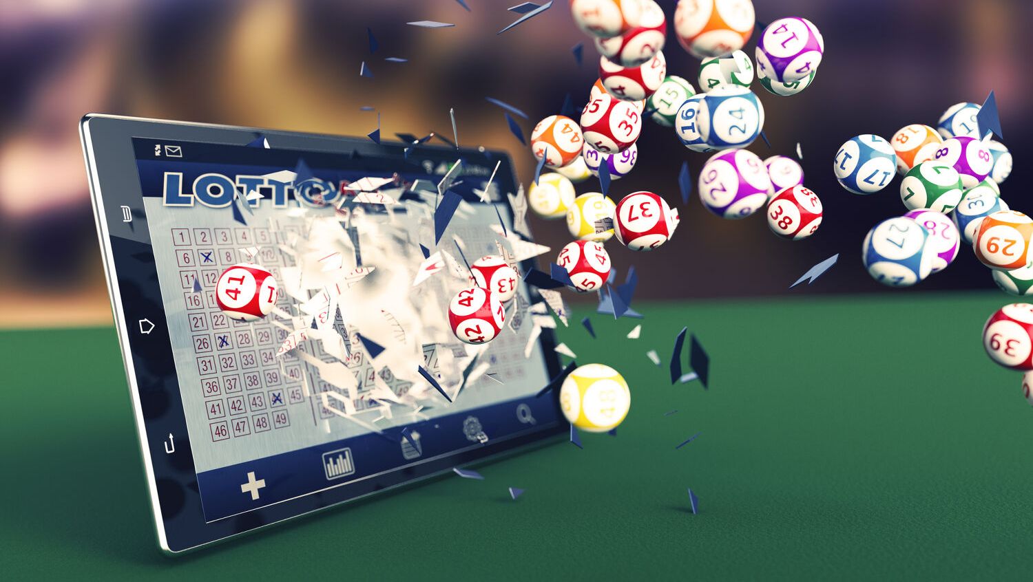 Bingo illustrasjon på ipad